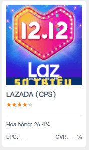 chiến dịch Lazada trên Accesstrade