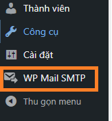 chọn thiết lập WP Mail SMTP