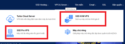 dịch vụ vps hosting trên azdigi